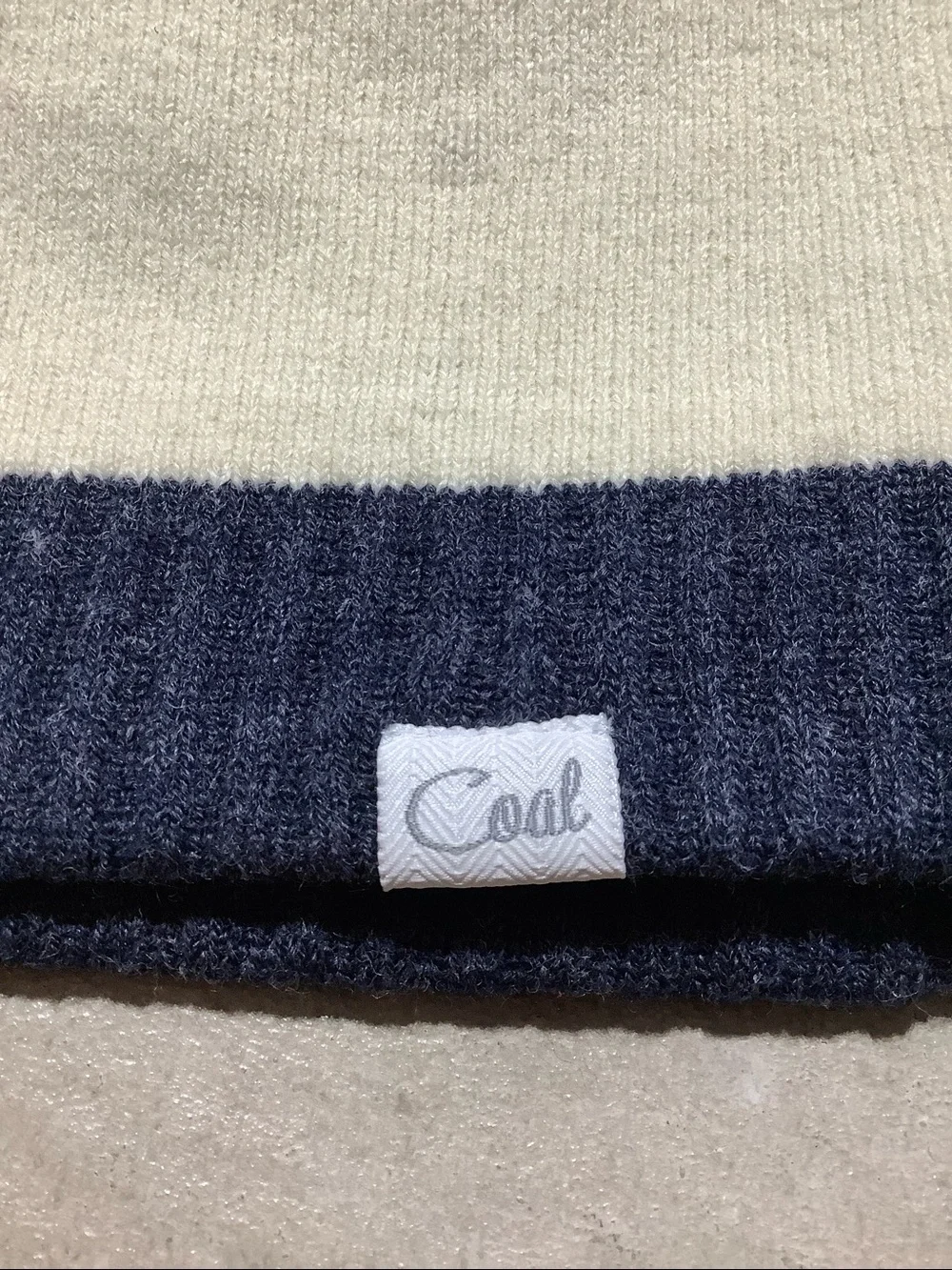 Coal youth whale beanie hat